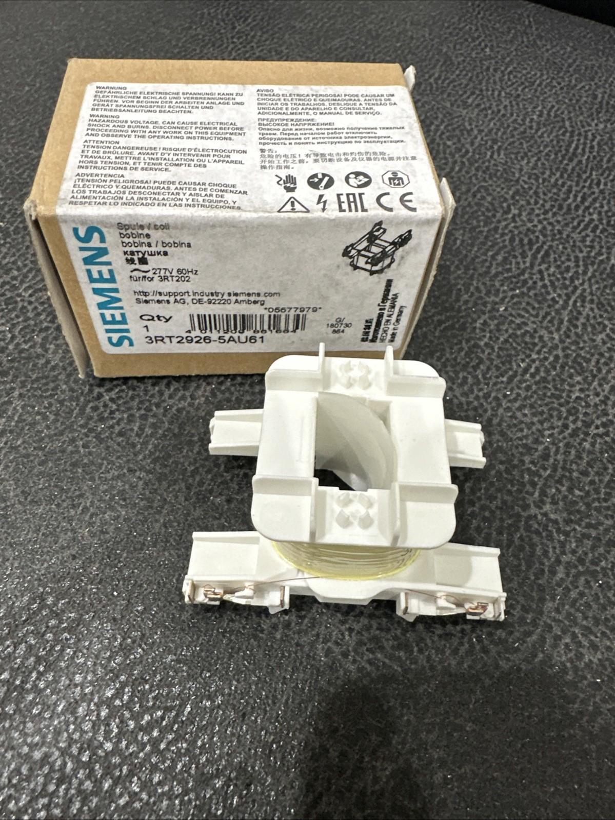 COIL FOR 3RT202 CONTACTORS 277VAC 60HZ