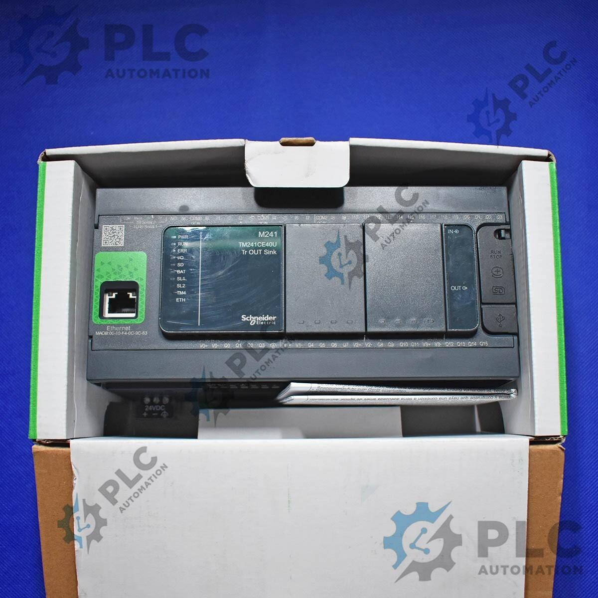 logic controller, Modicon M241, 40 IO, transistor, NPN, Ethernet
