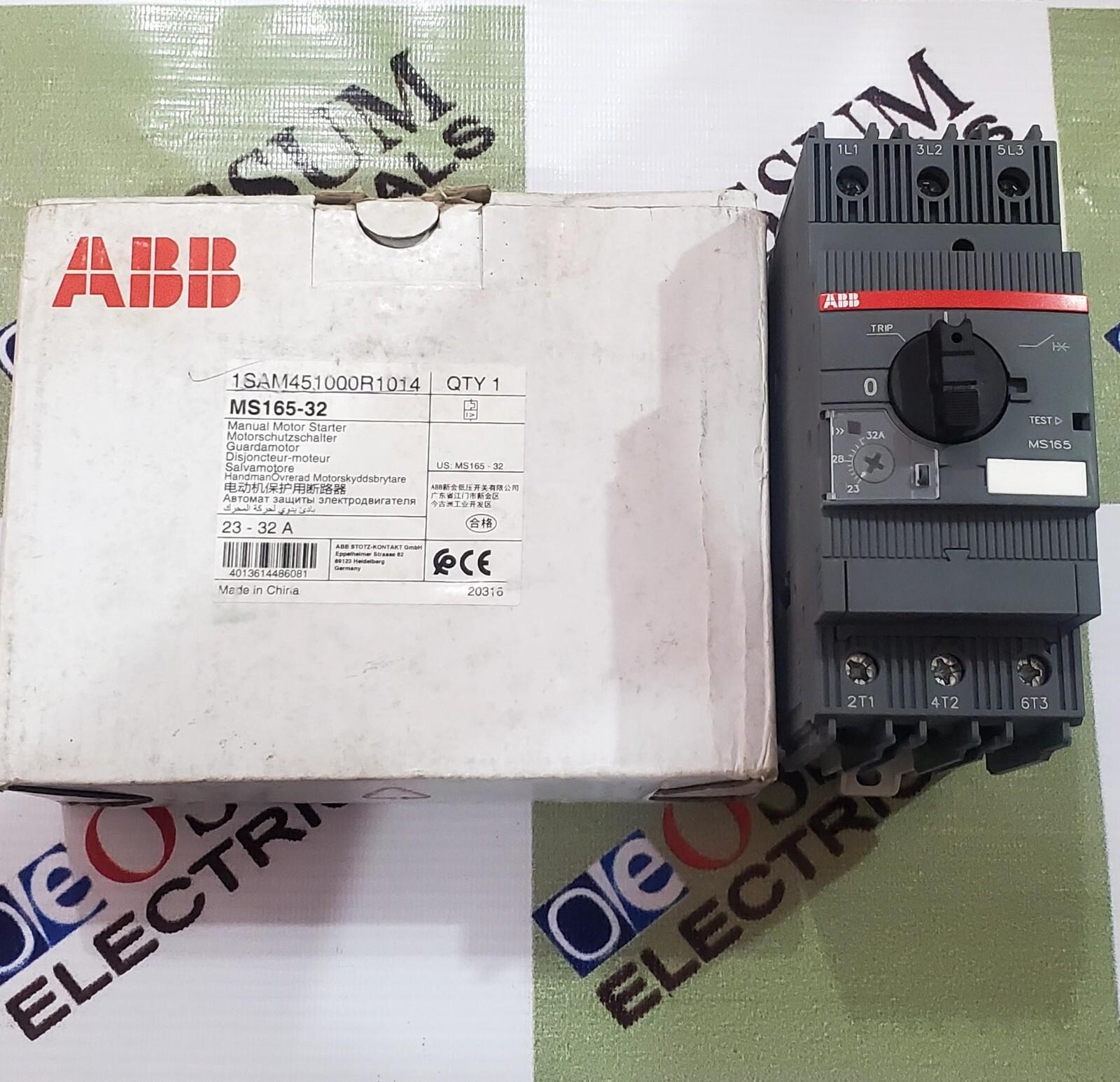 MS165-32 Manual Motor Starter 23 ... 32 A
