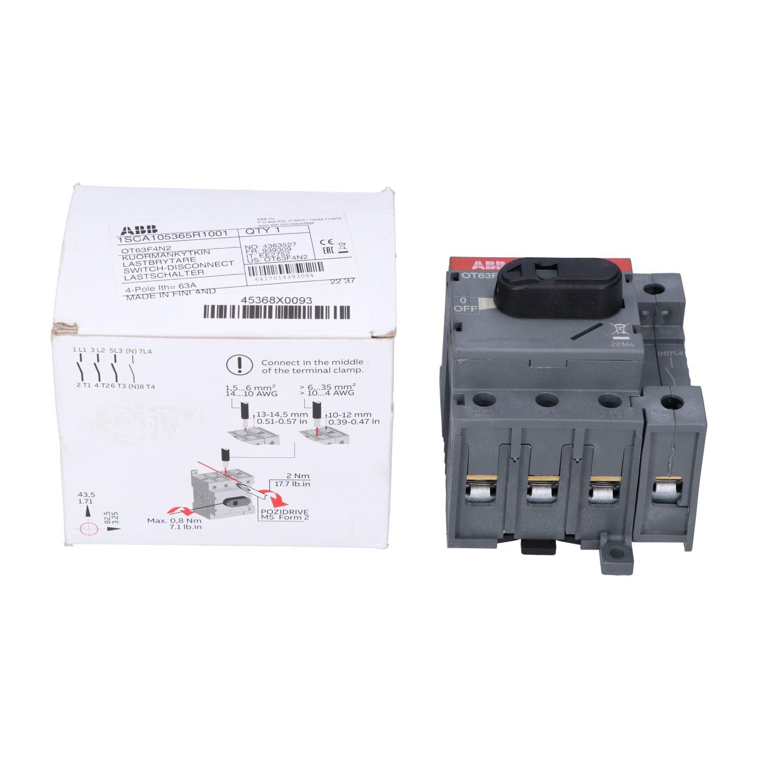 OT63F4N2 SWITCH-DISCONNECTOR
