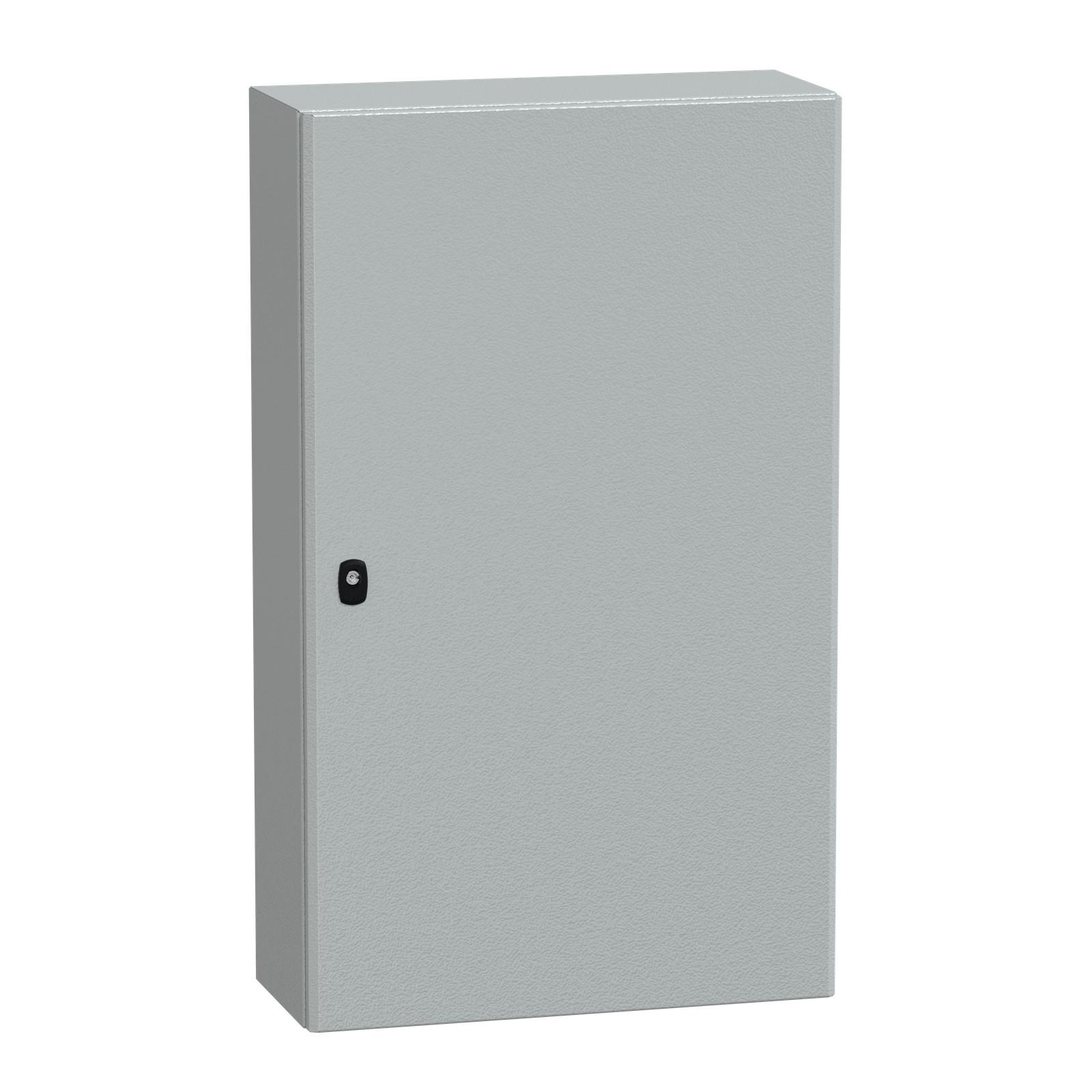 Wall mounted steel enclosure, Spacial S3D, plain door, with mounting plate, 1000x600x250mm, IP66, IK10
