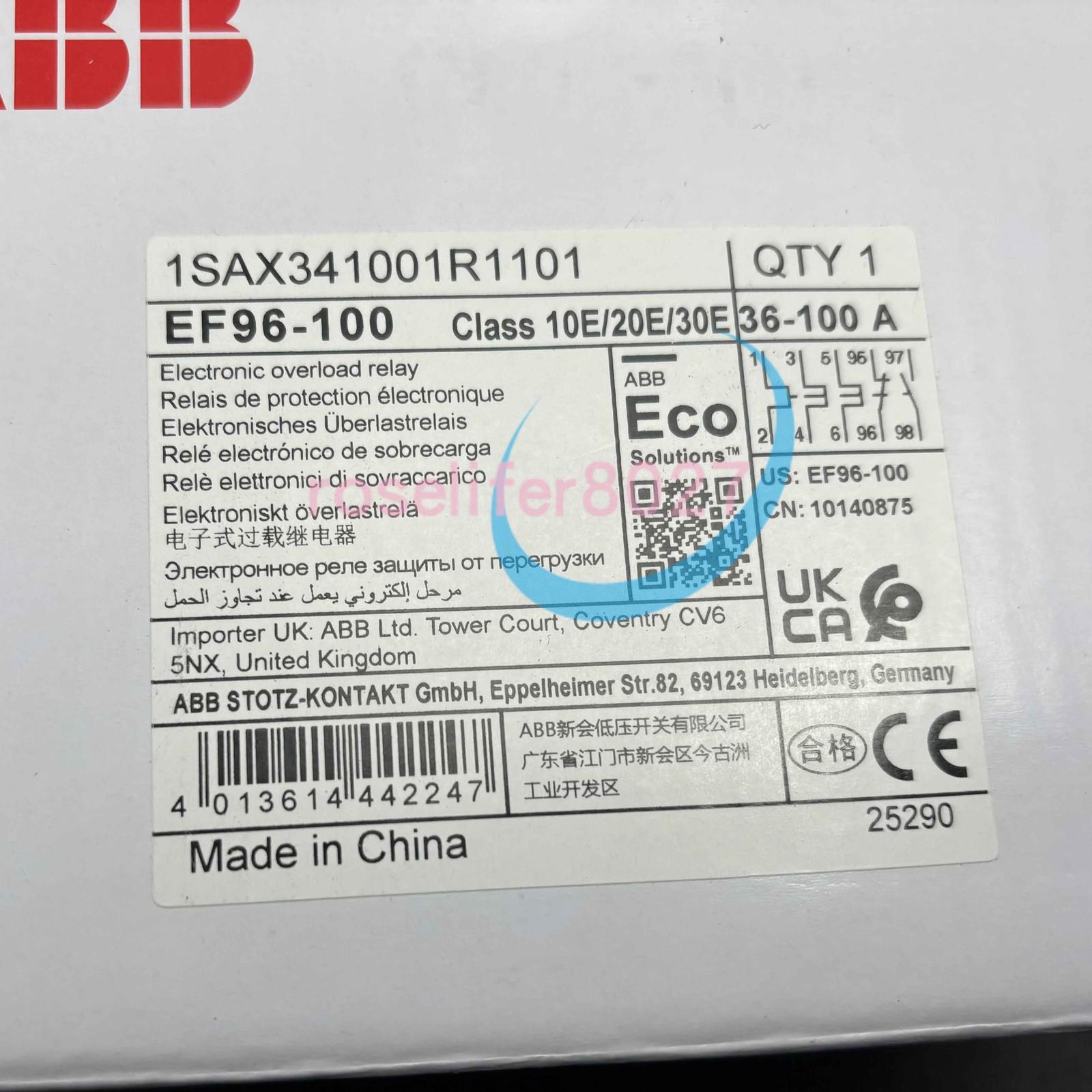 EF96-100 Electronic Overload Relay 36 ... 100 A