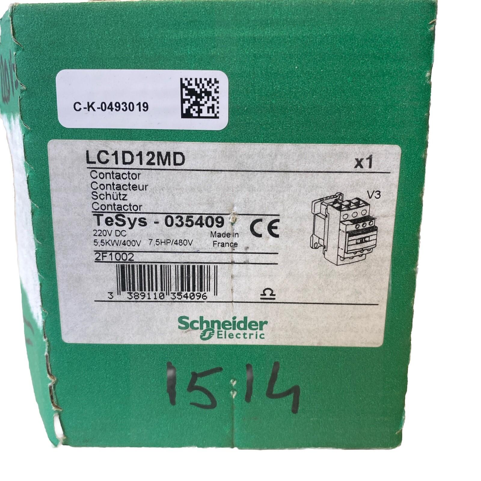 Contacteur de puissance LC1D12MD