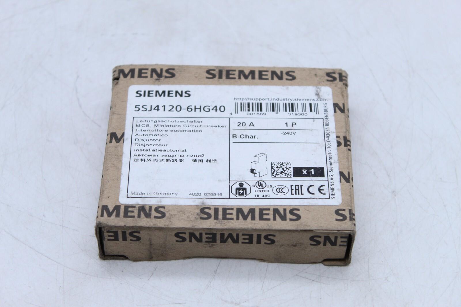 MCB 5SJ4 1P 240V 20A SAME PH 14K B-TRIP