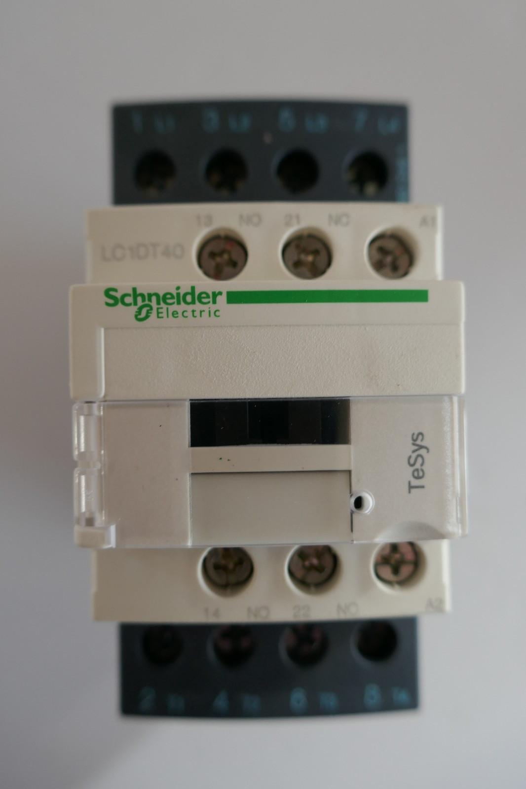 IEC contactor, TeSys Deca, nonreversing, 40A resistive, 4 pole, 4 NO, 230VAC 50/60Hz coil, open style