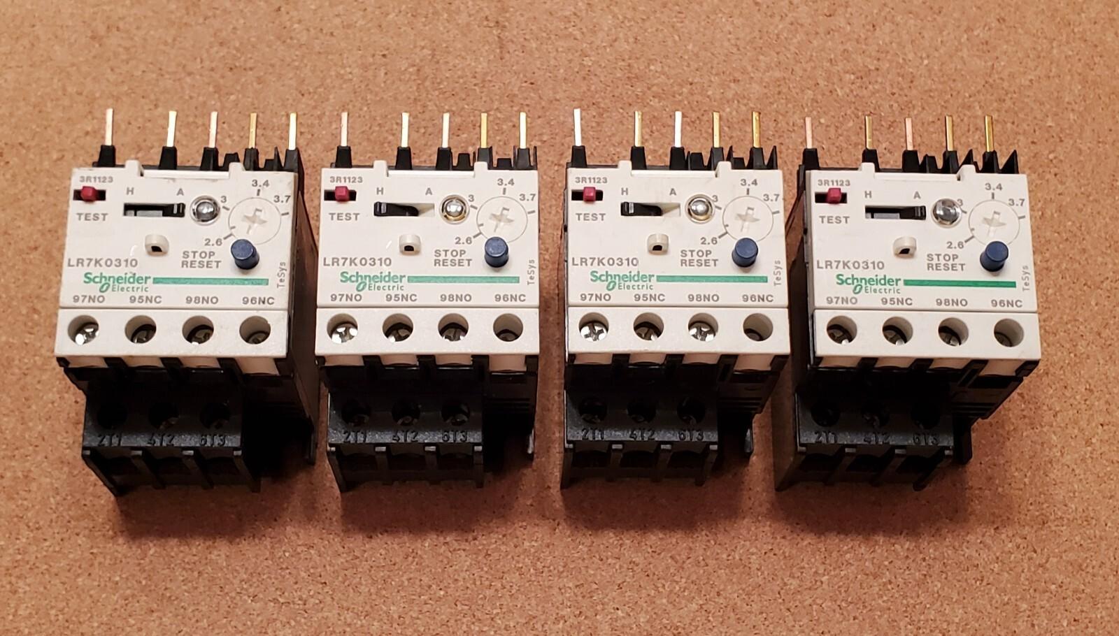 Non differential thermal overload relays, TeSys K, 2.6 to 3.7 A, class 10A