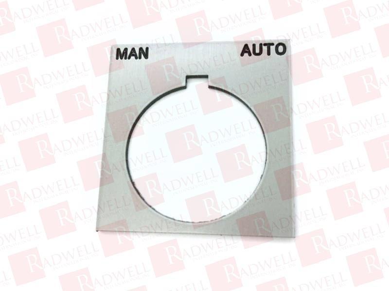 Legend, Harmony 9001K, Harmony 9001SK, 30mm, aluminium, black with silver letters, 40x43mm, marking MAN-AUTO