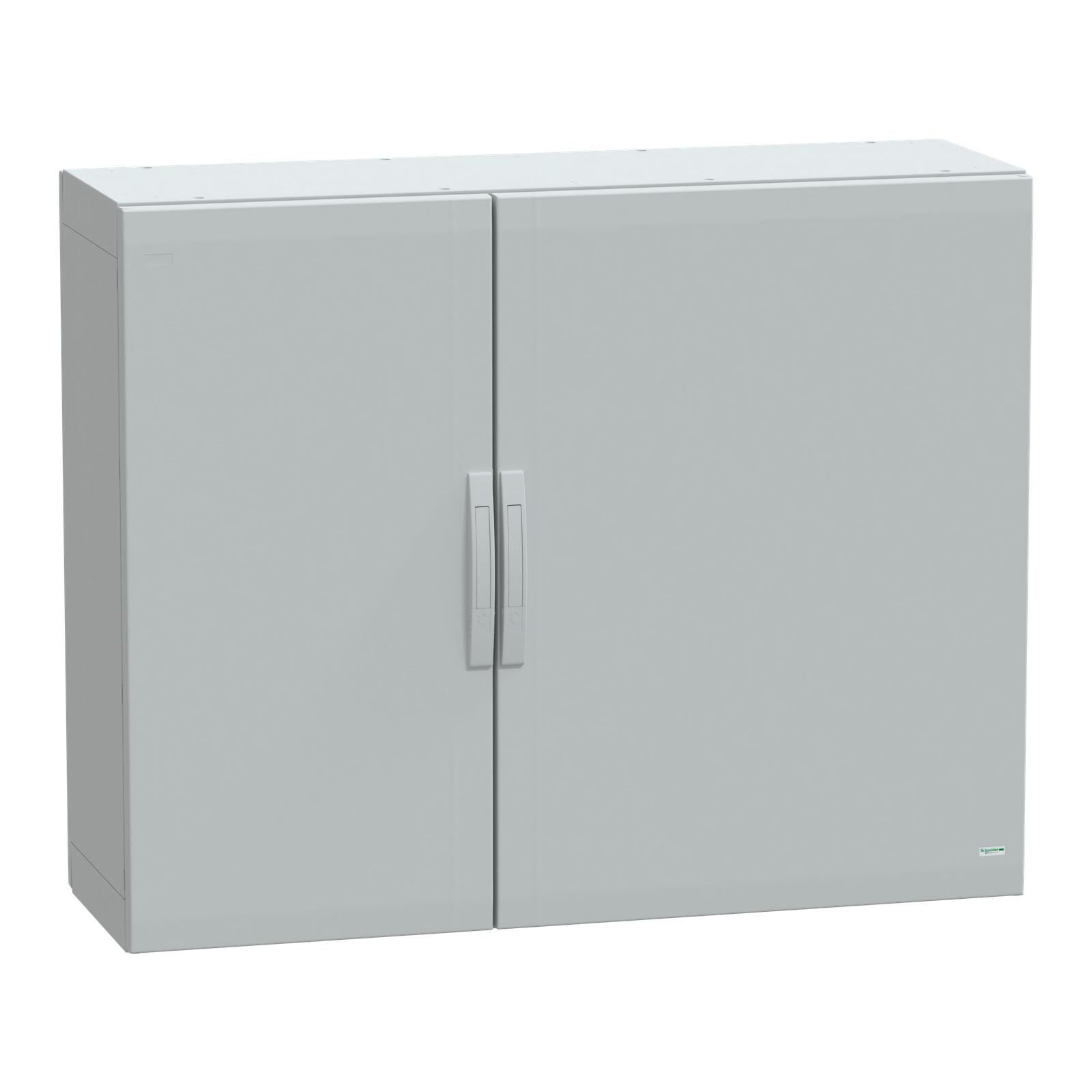 Floor standing polyester enclosure, Thalassa PLA, plain door, completely sealed, 1000x1250x420mm, IP65, IK10