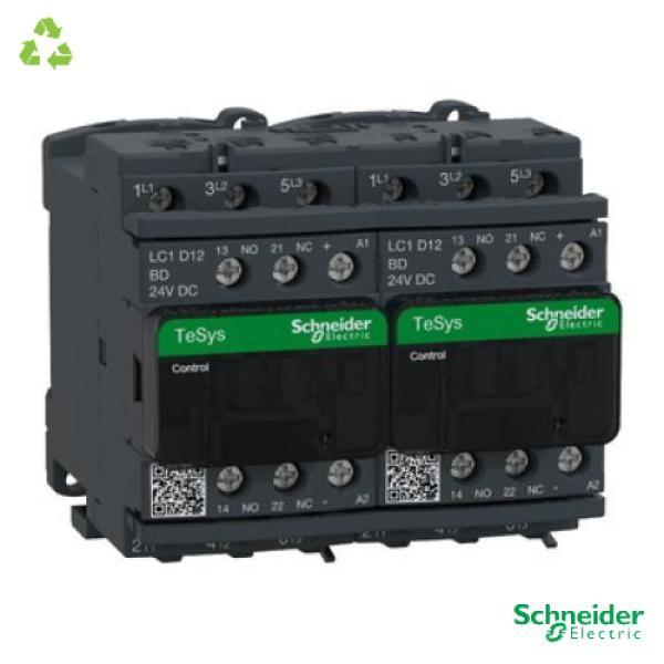 TeSys Deca reversing contactor - 3P(3 NO) - AC-3 - <= 440 V 12 A - 24 V DC coil