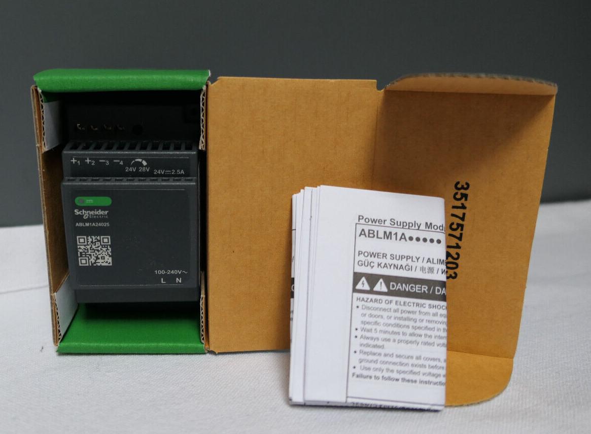 Regulated Power Supply, 100 to 240V AC, 24V, 2.5A, single phase, Modular