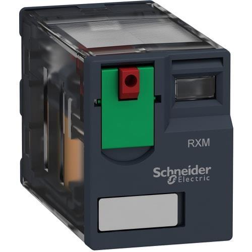 Miniature plug in relay, Harmony, 3A, 4CO, with LED, lockable test button, 120V AC