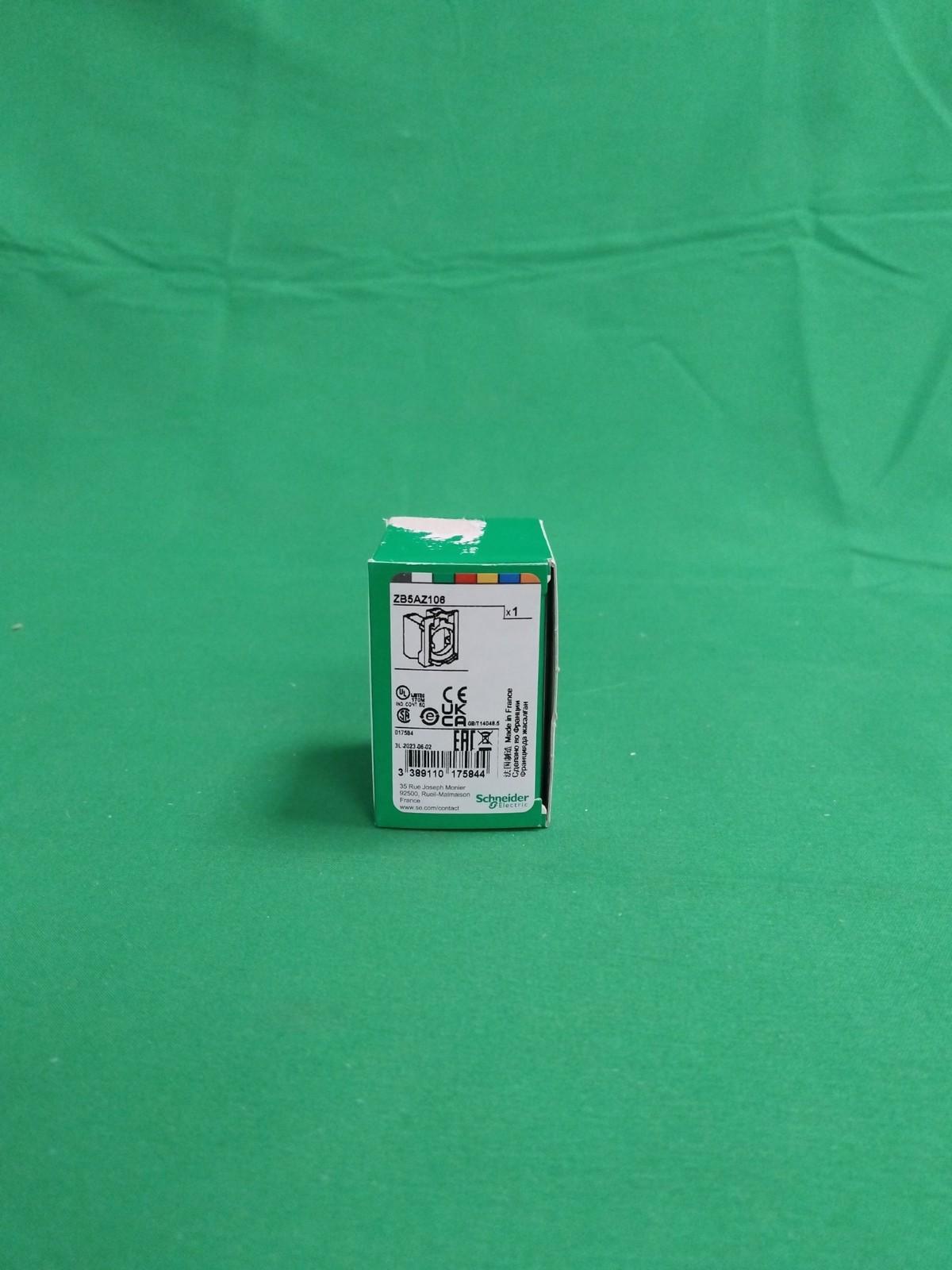 Complete body/contact assembly, Harmony XB5, single contact, with body/fixing collar, plastic, screw clamp terminal, 1NO + 1NC