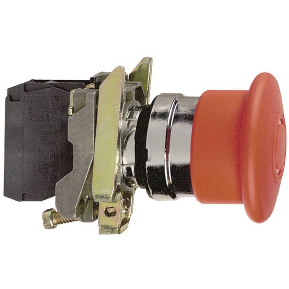 Harmony, emergency stop, latching push pull, red, 40 mm, 1 NC and 1 NO