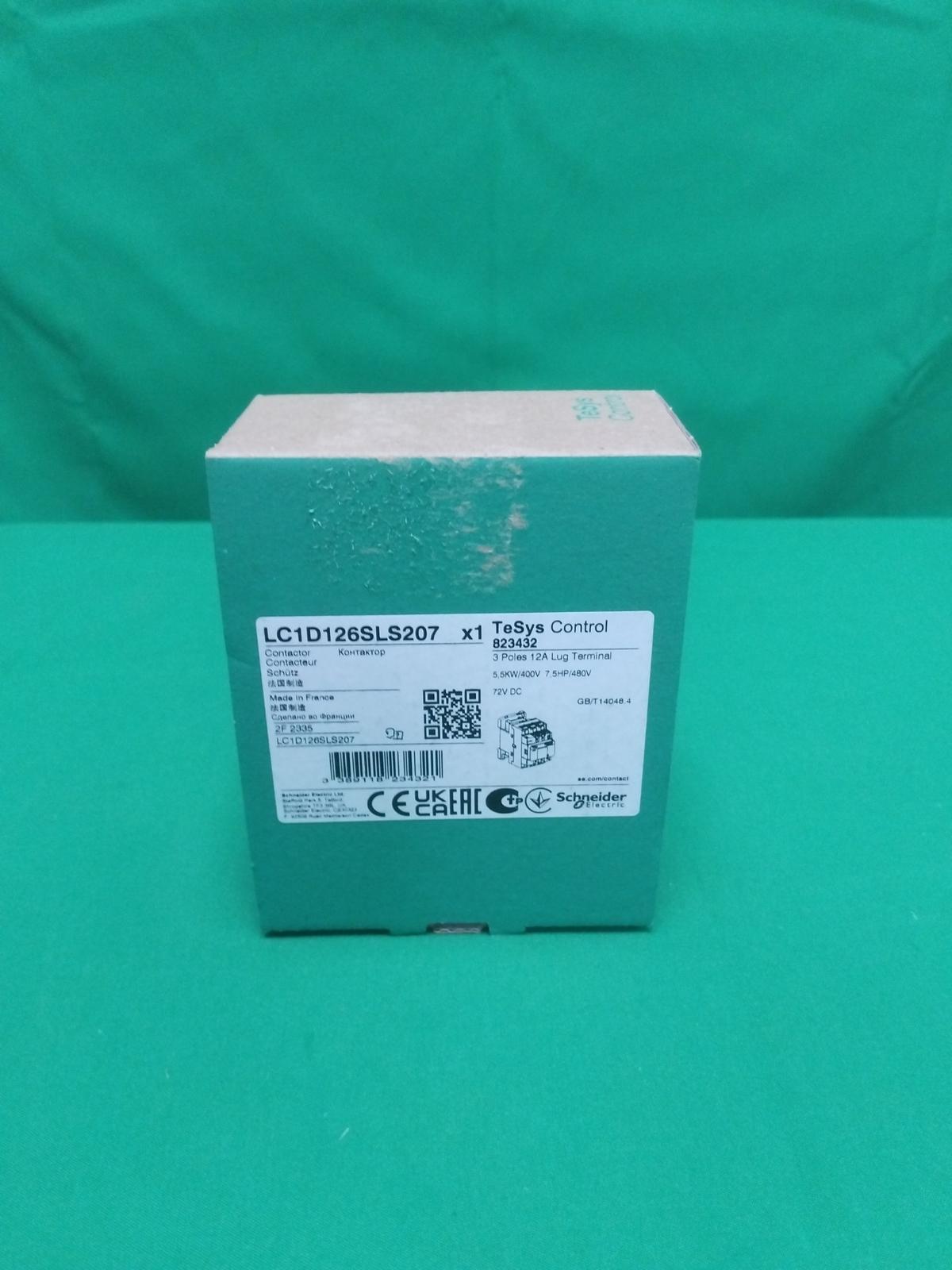 IEC contactor, TeSys D, nonreversing, 12A, 7.5HP at 480VAC, 3 phase, 3 pole, 3 NO, low consumption 72VDC coil, open style