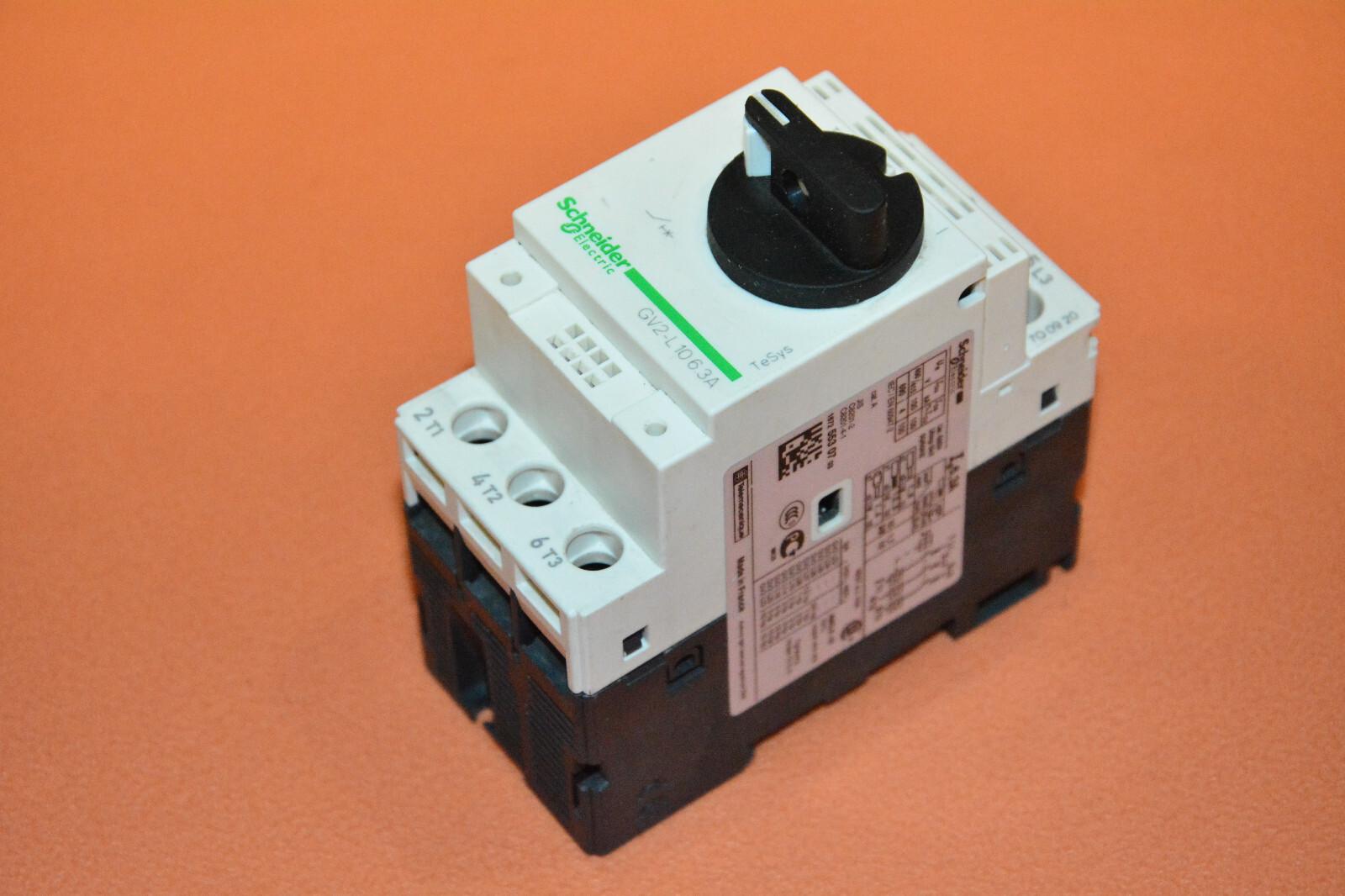 TeSys Deca Manual Starter and Protector, magnetic circuit protector, rotary handle, 6.3 A, screw clamp terminals