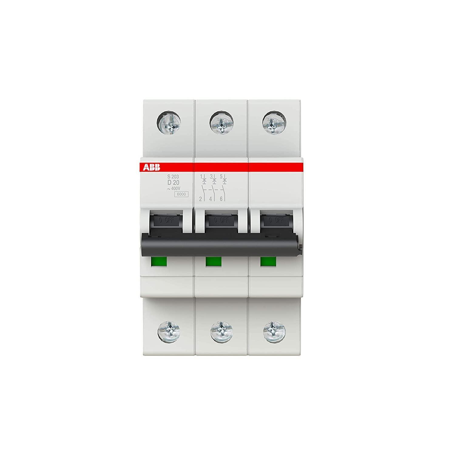 S203-D20 Miniature Circuit Breaker - 3P - D - 20 A