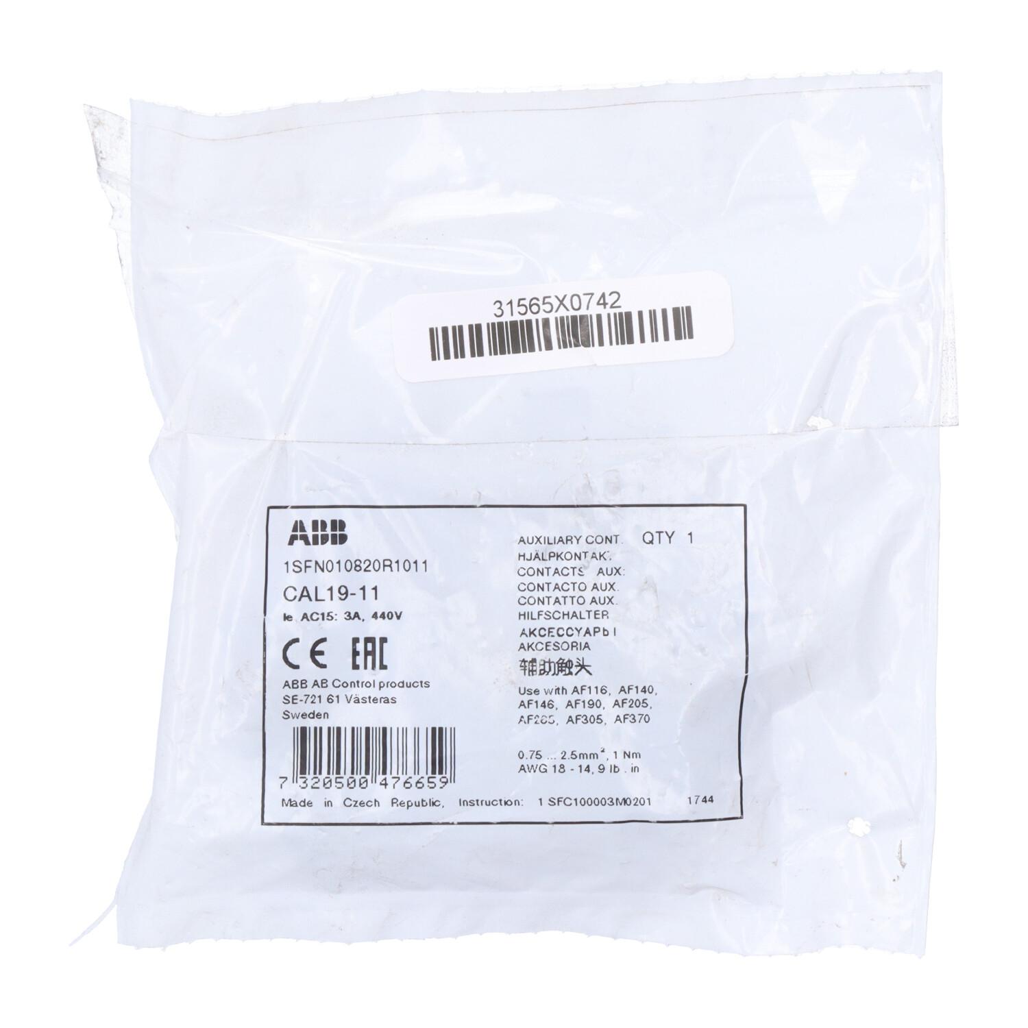 CAL19-11 Auxiliary Contact Block