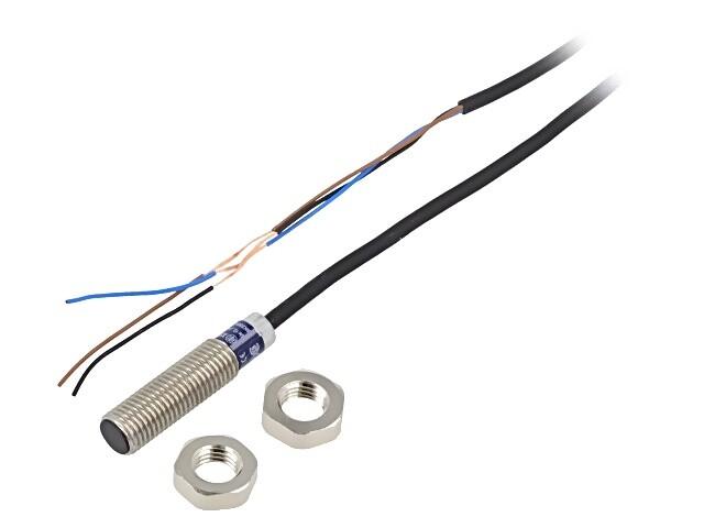 Inductive proximity sensors XS, inductive sensor XS5 M8, L33mm, stainless, Sn1.5 mm, 12...24 VDC, cable 2 m