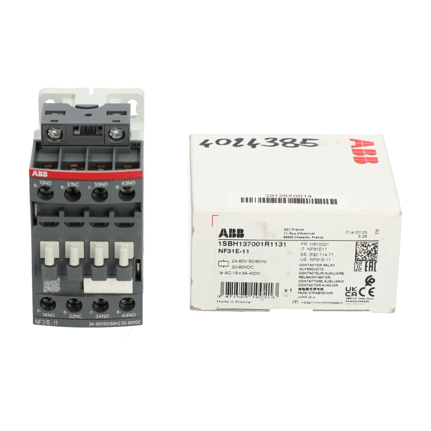 NF31E-11 24-60V50/60HZ 20-60VDC Contactor Relay