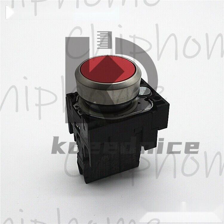 PUSHBUTTON, MOM, RED, FLUSH