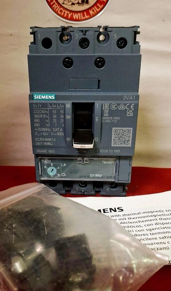 BRKR 3VA11 3P 80A 36KA ATFM BOX