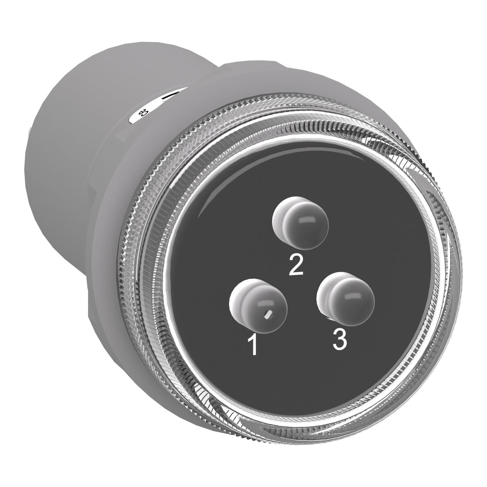 Monolithic pilot light, Harmony XB5, 3 phases Voltage, indicator with 3 LED, red, green, yellow, 400V AC