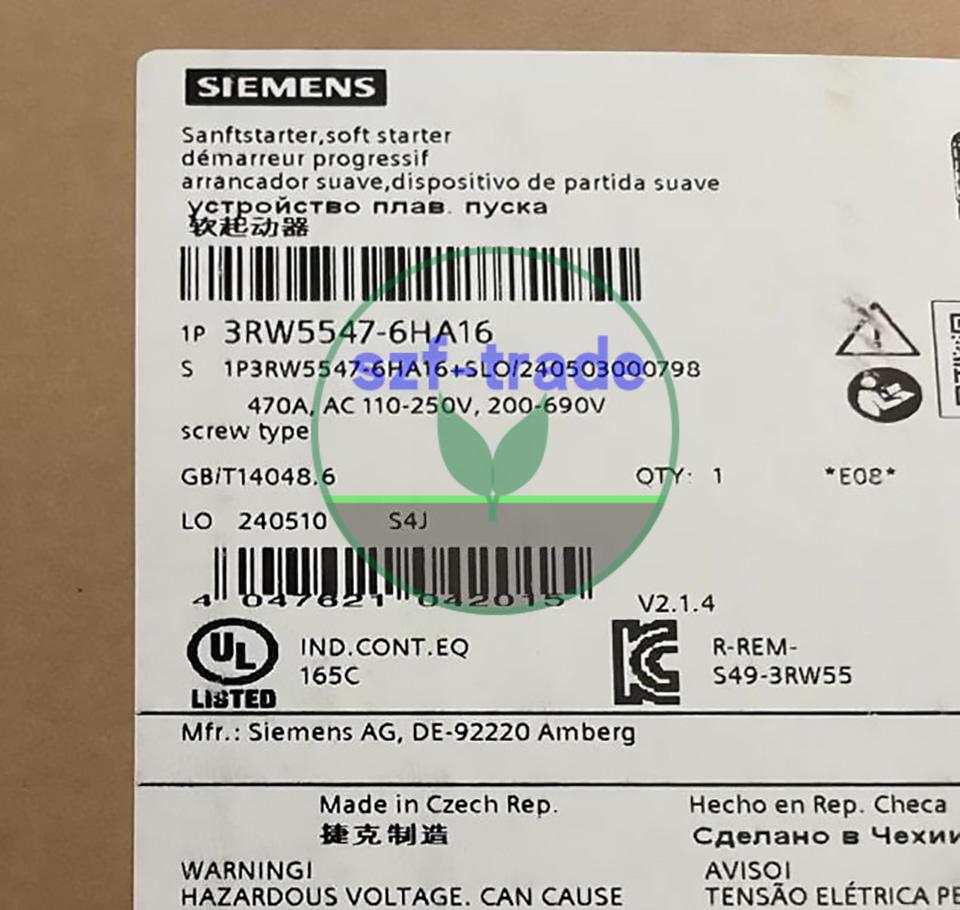 3RW55 690V 470A 110-250V screw