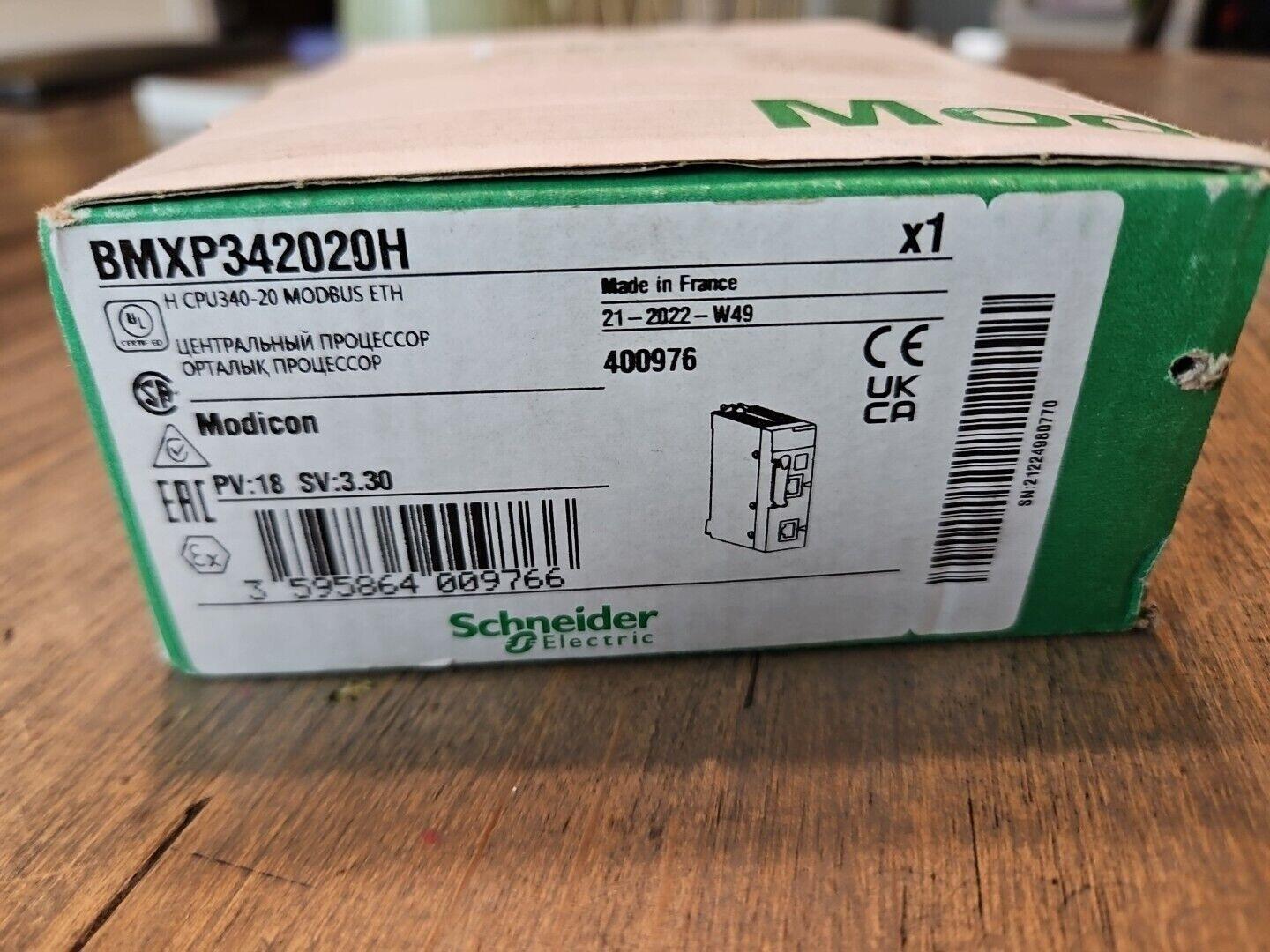 processor, Modicon M340, max 1024 discrete, 256 analog IO, Modbus, Ethernet, for severe environment