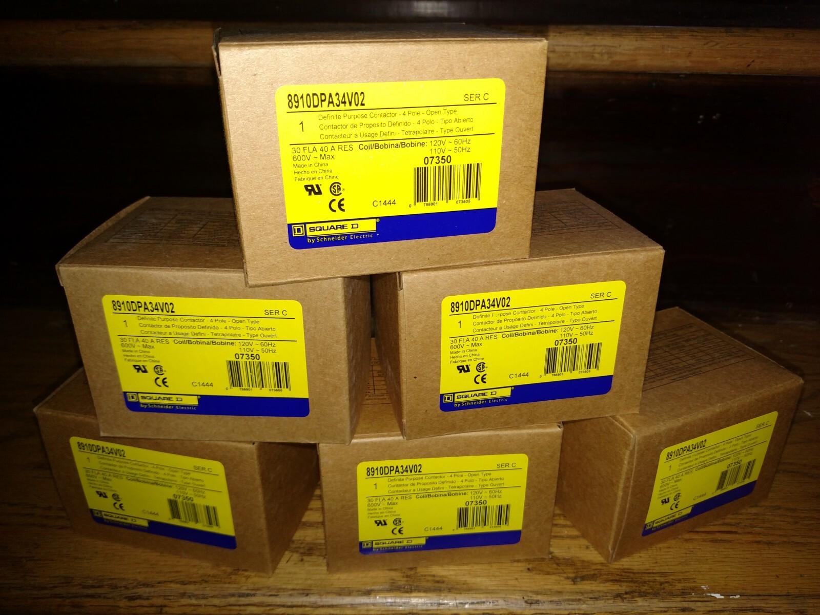 Contactor, Definite Purpose, 30A, 4 pole, 20HP at 575VAC, 3 phase, 110/120VAC 50/60Hz coil, open