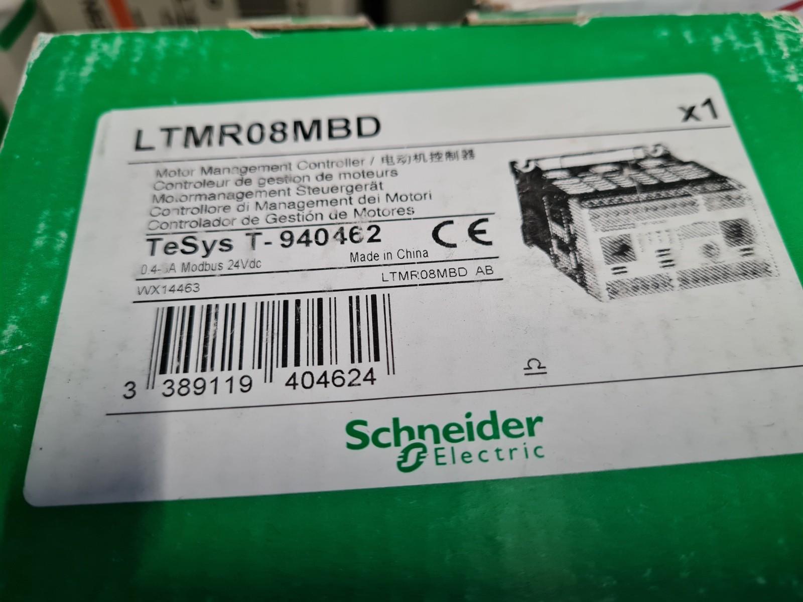Motor Management, TeSys T, motor controller, Modbus, 6 logic inputs, 3 relay logic outputs, 0.4 to 8A, 24VDC