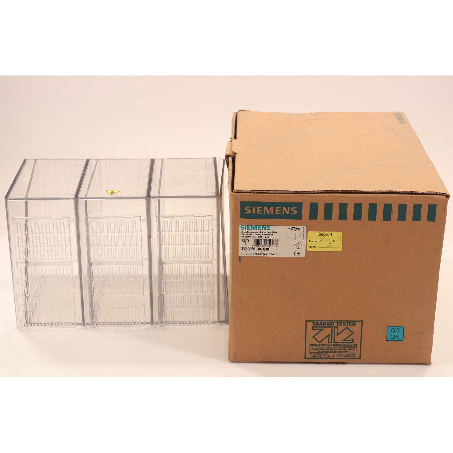 BREAKER VL IEC 3VL7 8 TERM COVER EXT 3P