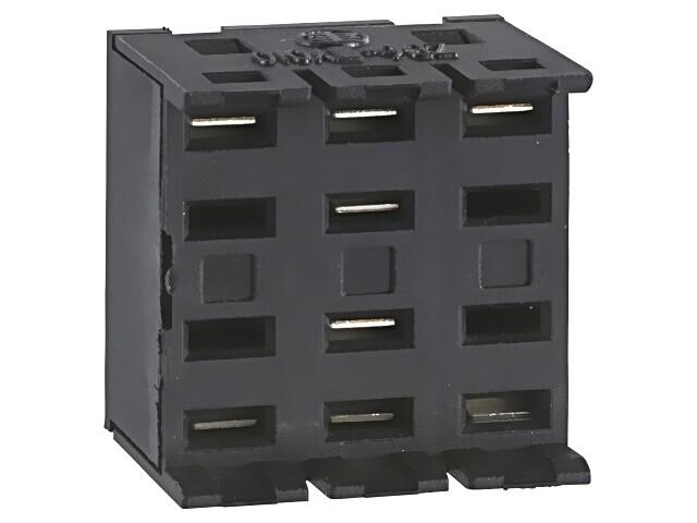 Plug in socket adaptor, Harmony XB6, printed circuit board accessory, 16mm push button, set of 10