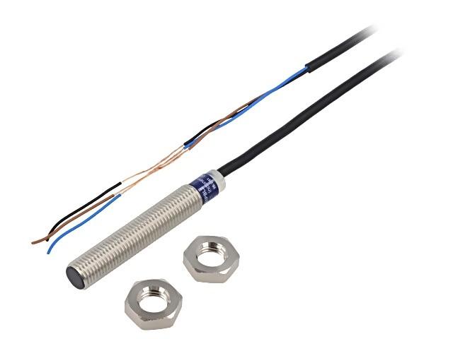 Inductive proximity sensors XS, inductive sensor XS6 M8, L51mm, stainless, Sn2.5 mm, 12...48 VDC, cable 2 m