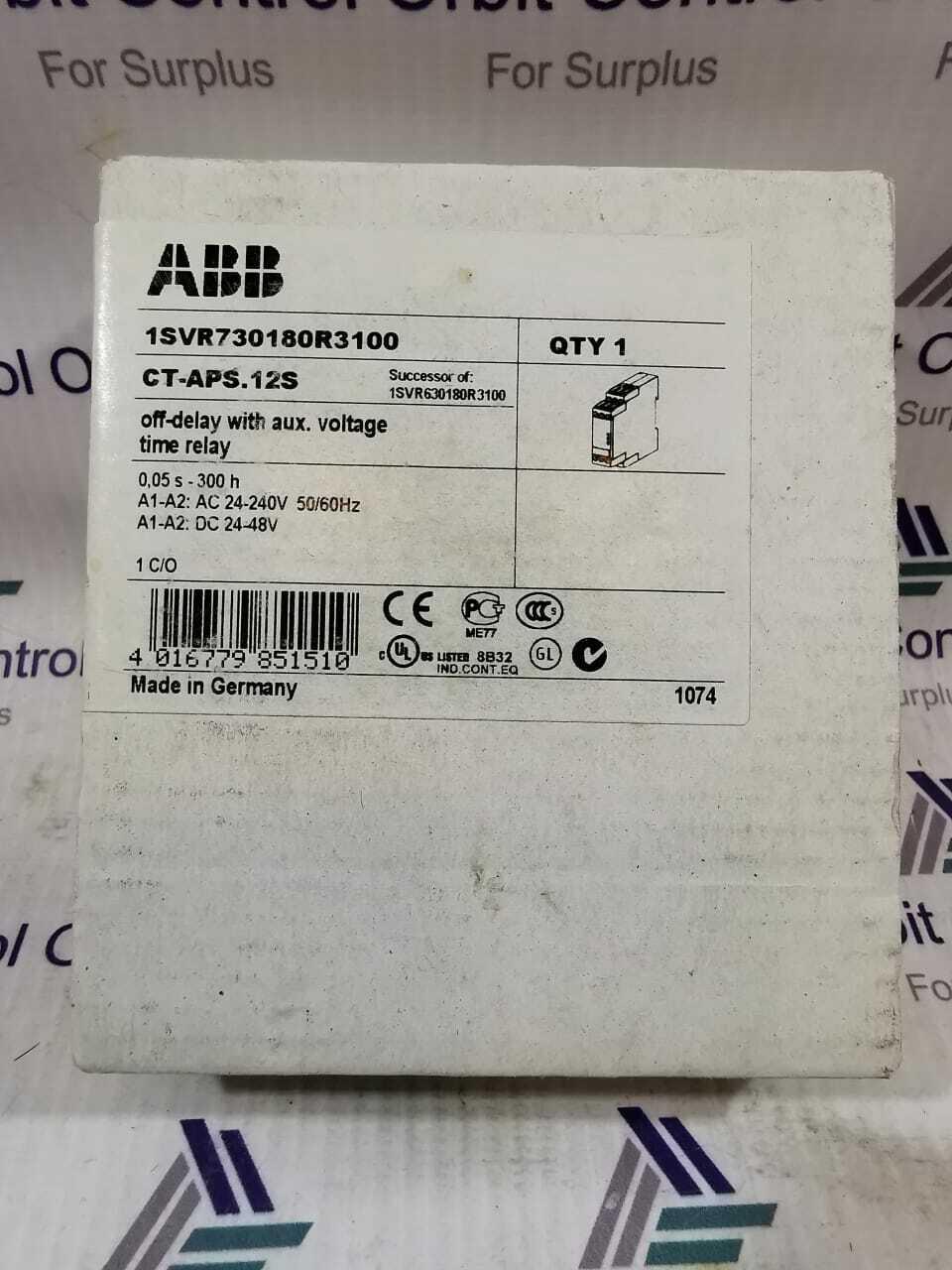 CT-APS.12S TIME RELAY OFF-DELAY