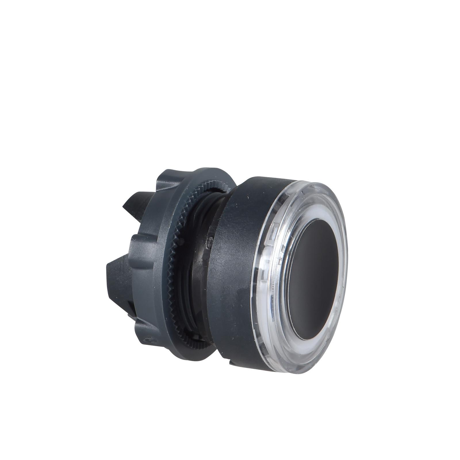 Head for non illuminated push button, Harmony XB5, XB4, blue flush pushbutton Ø22 mm unmarked