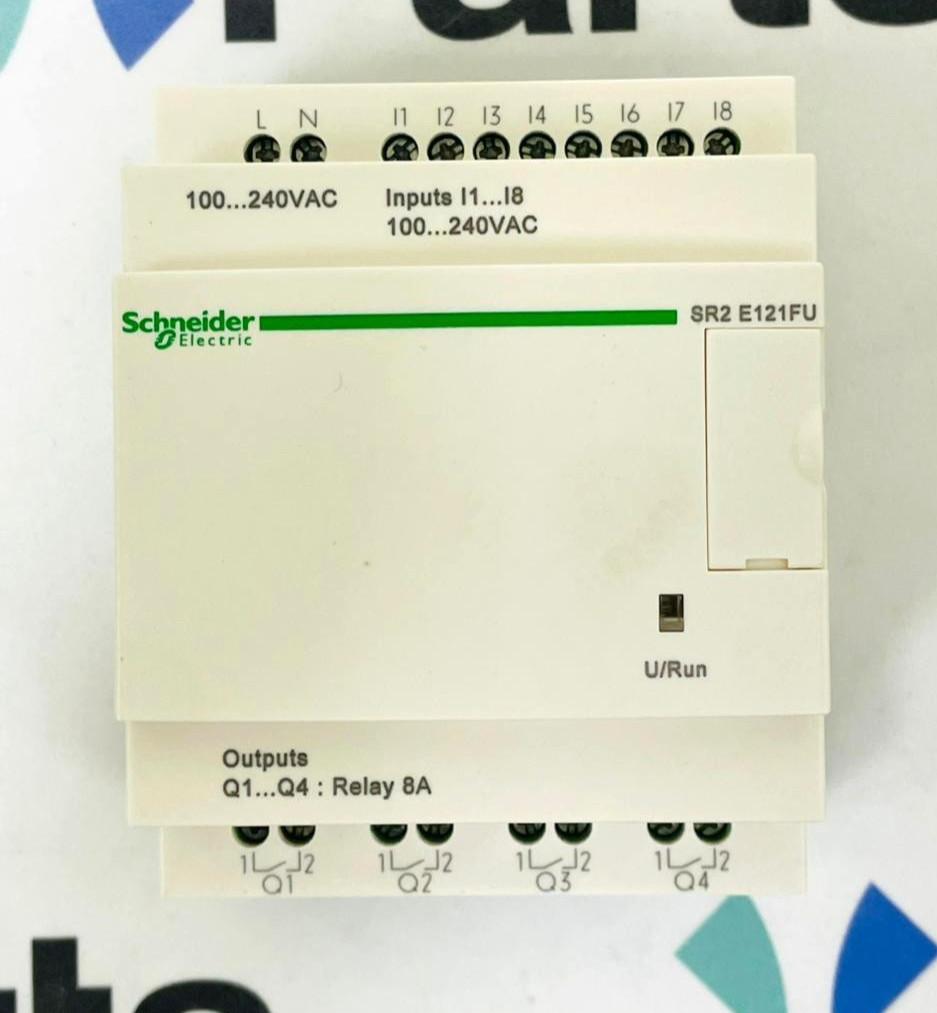 compact smart relay, Zelio Logic SR2 SR3, 12 IO, 100 to 240V AC, clock, no display