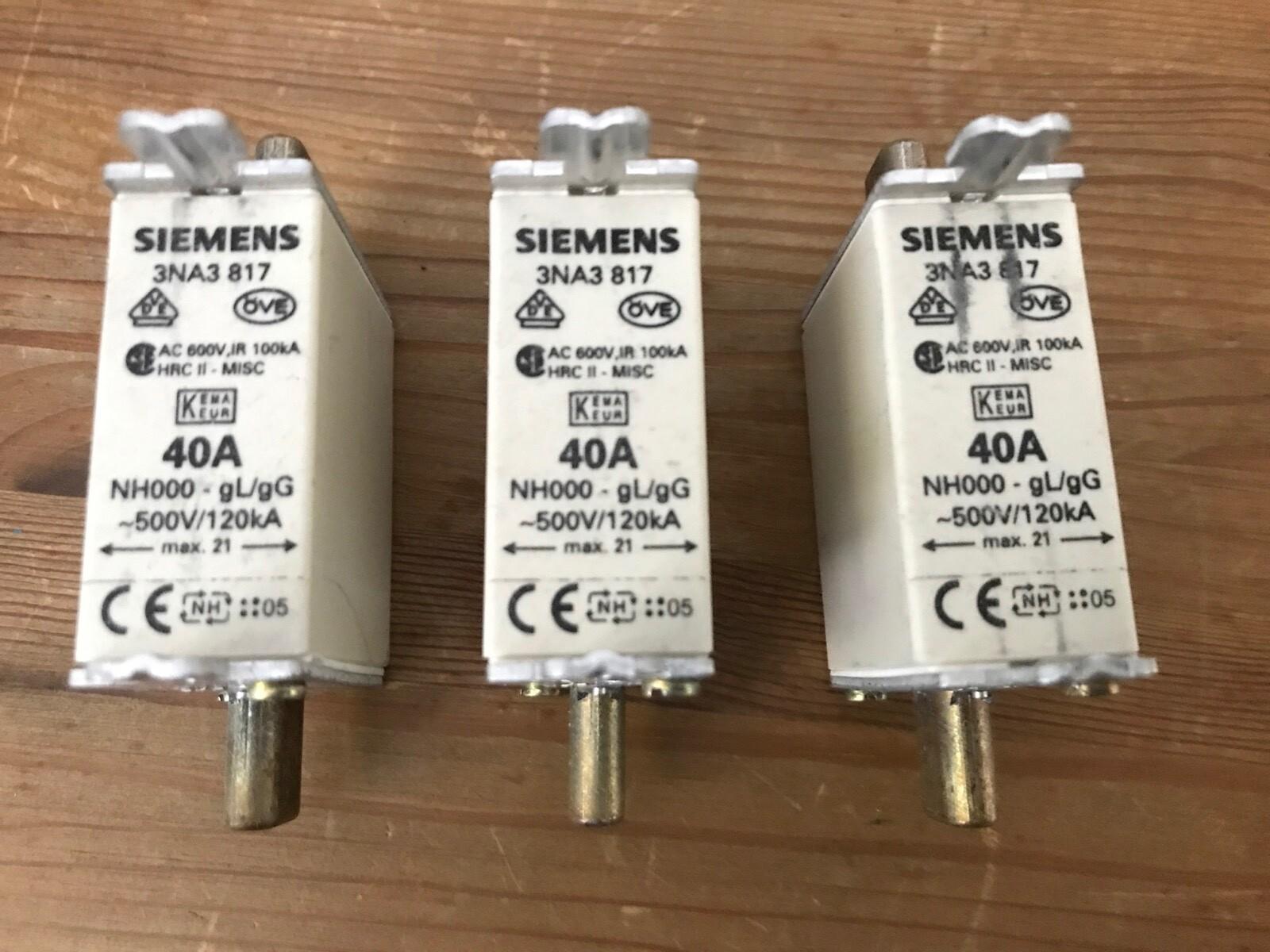 FUSE LINK, LV HRC, 40A, 500VAC, 250VDC