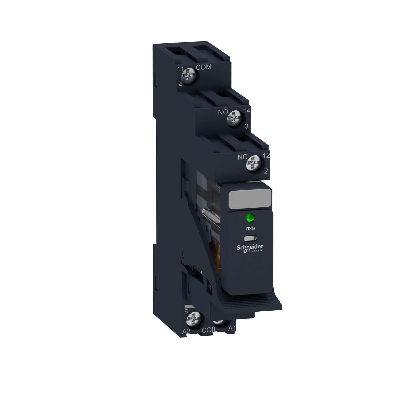 interface plug in relay, Harmony Electromechanical Relays, pre assembled, 10A, 1CO, with LED, 24V DC
