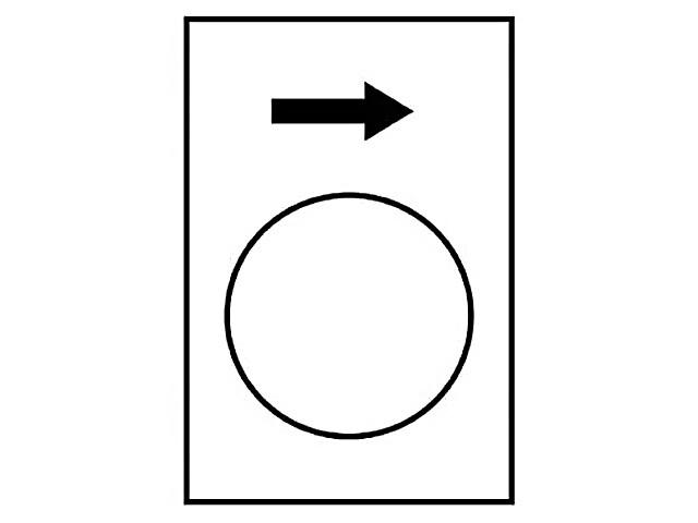 Marked legend, Harmony XAC, legend, 30x40mm, white, raise or right, slow