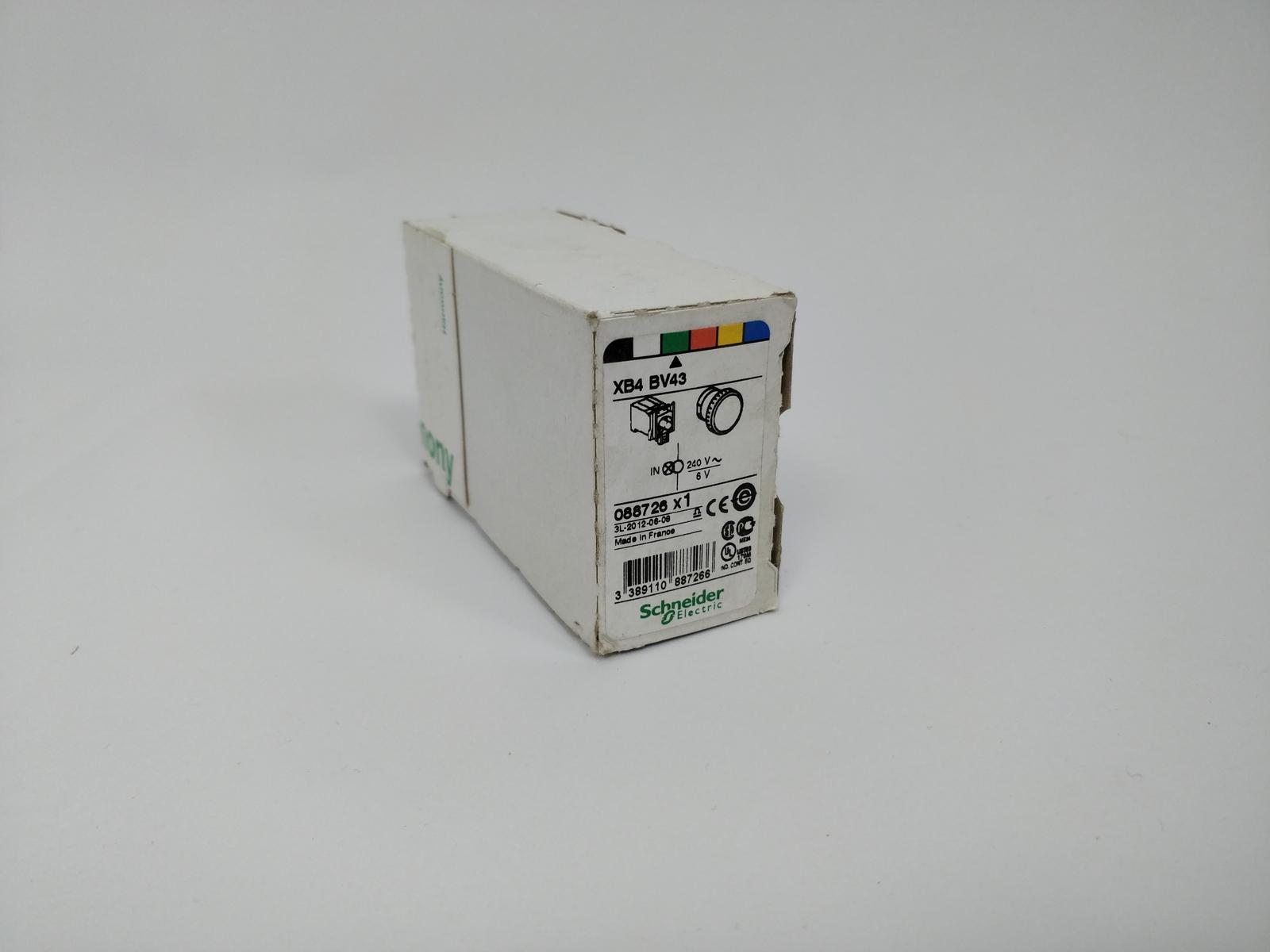 Pilot light, Harmony XB4, metal, green, 22mm, plain lens with BA9s bulb, 230…240V AC