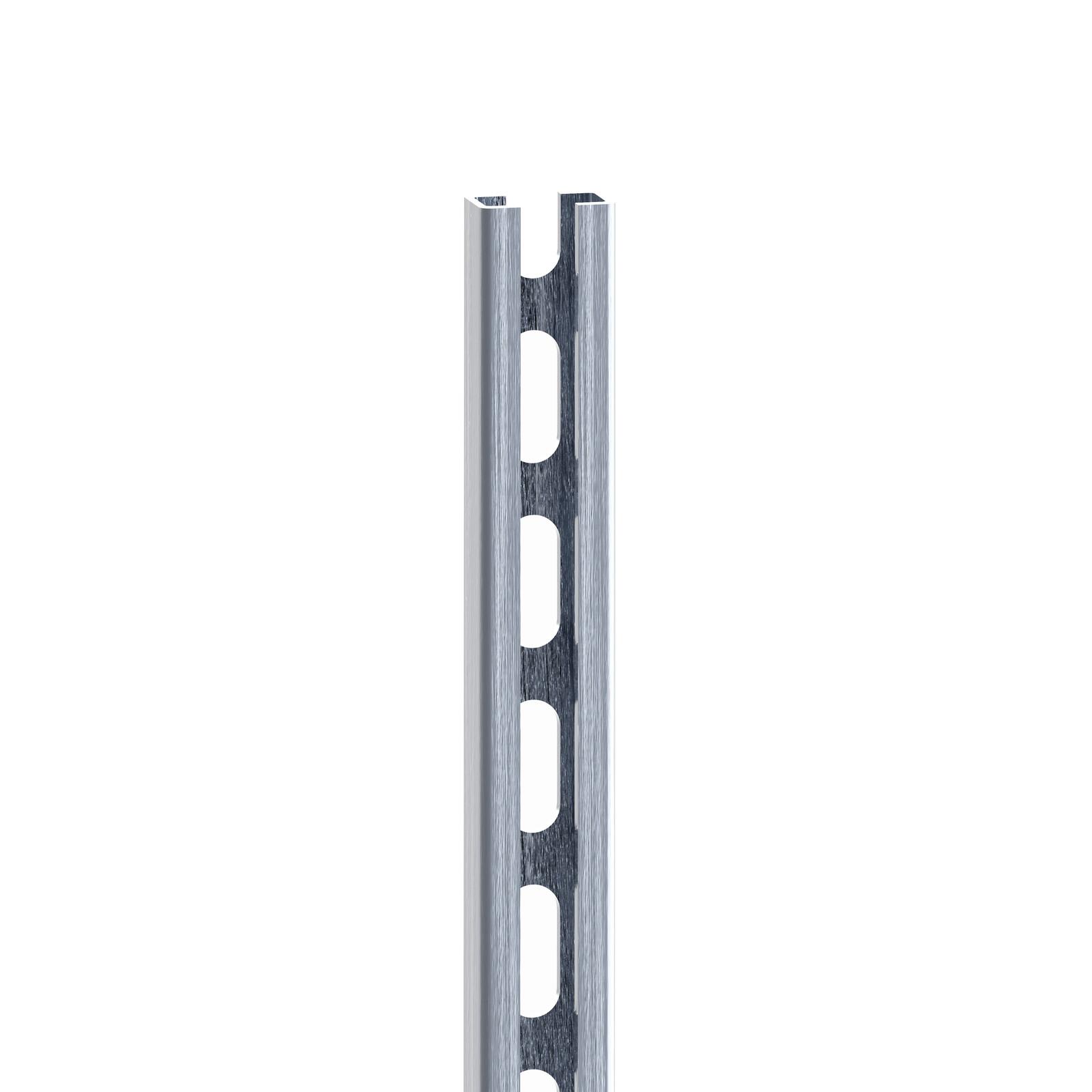 Vertical aluminium rail, length: 3m. Packaging unit: 10.