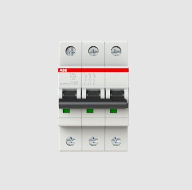 S203-K2 Miniature Circuit Breaker - 3P - K - 2 A