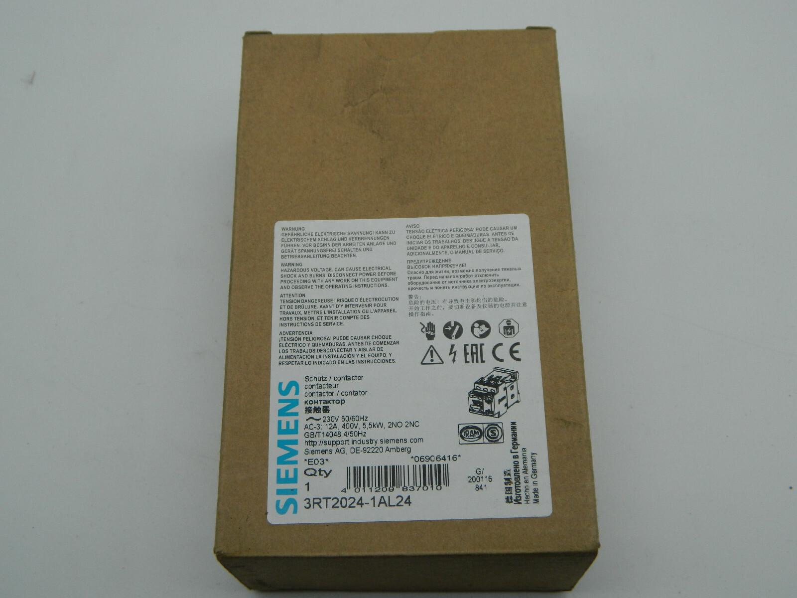 CONTACTOR S0 12A 230VAC 2NO/2NC SCRW