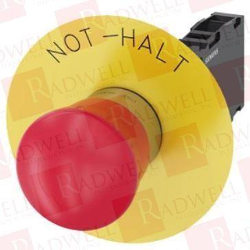 EM. STOP MUSHROOM PUSHBUTTON. 40MM. RED