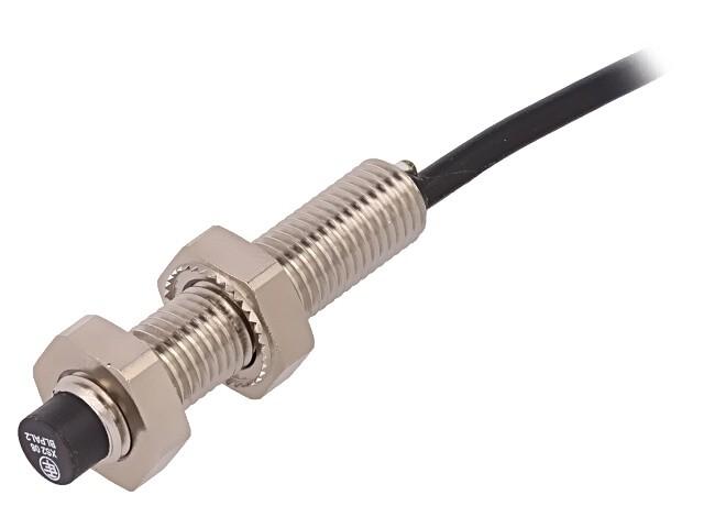 inductive sensor XS2 M8, L42mm, brass, Sn2.5 mm, 12..24VDC, cable 2m