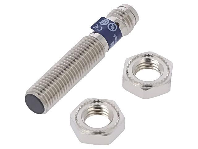 Inductive proximity sensors XS, inductive sensor XS5 M8, L42mm, stainless, Sn1.5 mm, 12...24 VDC, M8