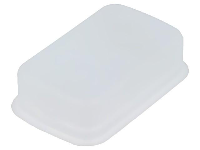 Silicone boot, Harmony XB4, for 22mm flush double headed push button, clear