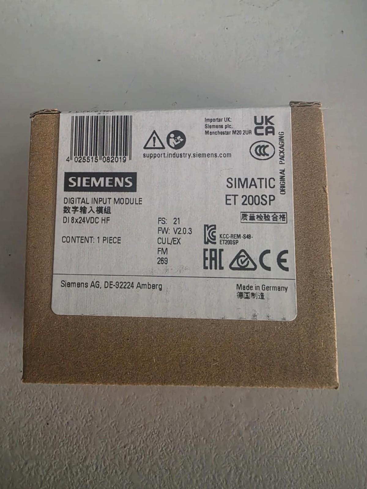 SIMATIC ET 200SP, DI 8X24VDC HF
