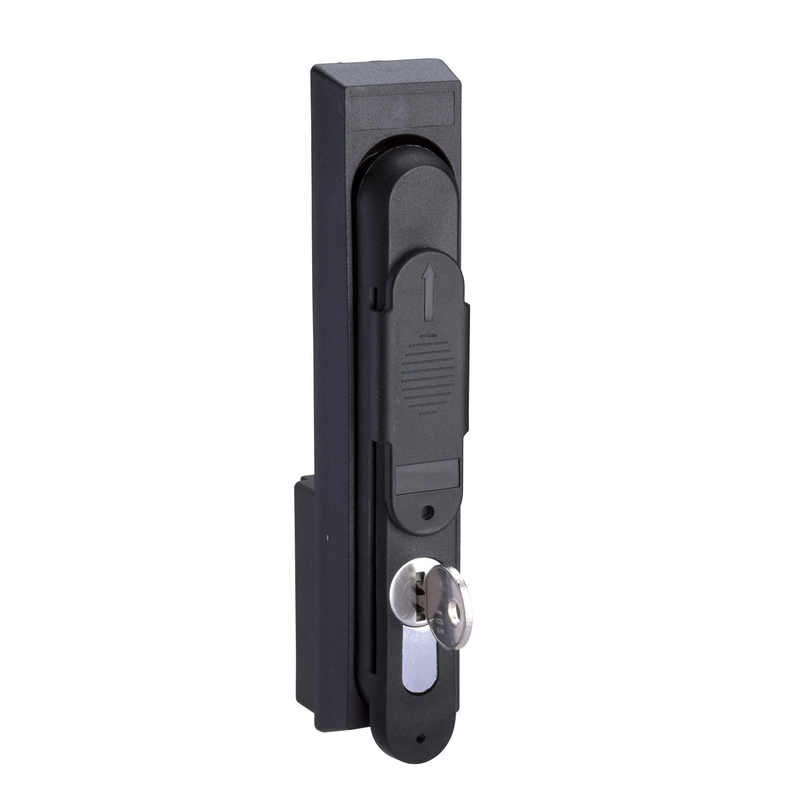 Retractable handle lock with JIS key lock