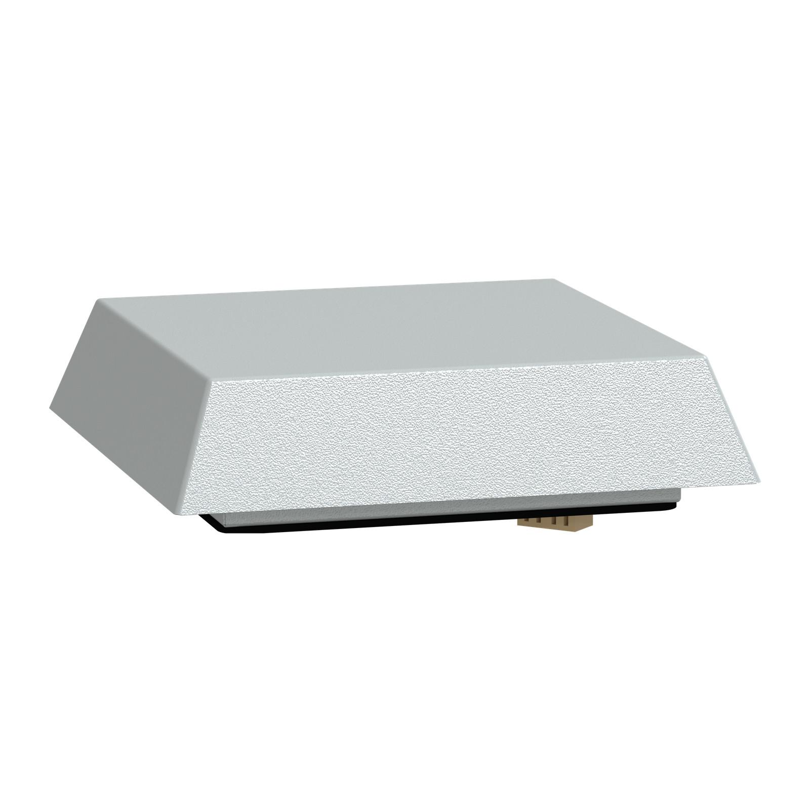 ClimaSys forced vent. roof, 575m3/h, 230V, with roof outlet grille and filter G2, grey (RAL 7035)